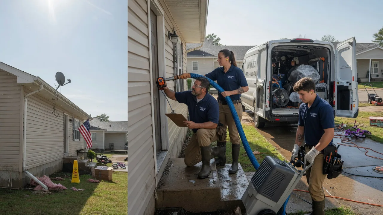 Ceiling Water Damage Restoration in North Lewisburg, OH near me